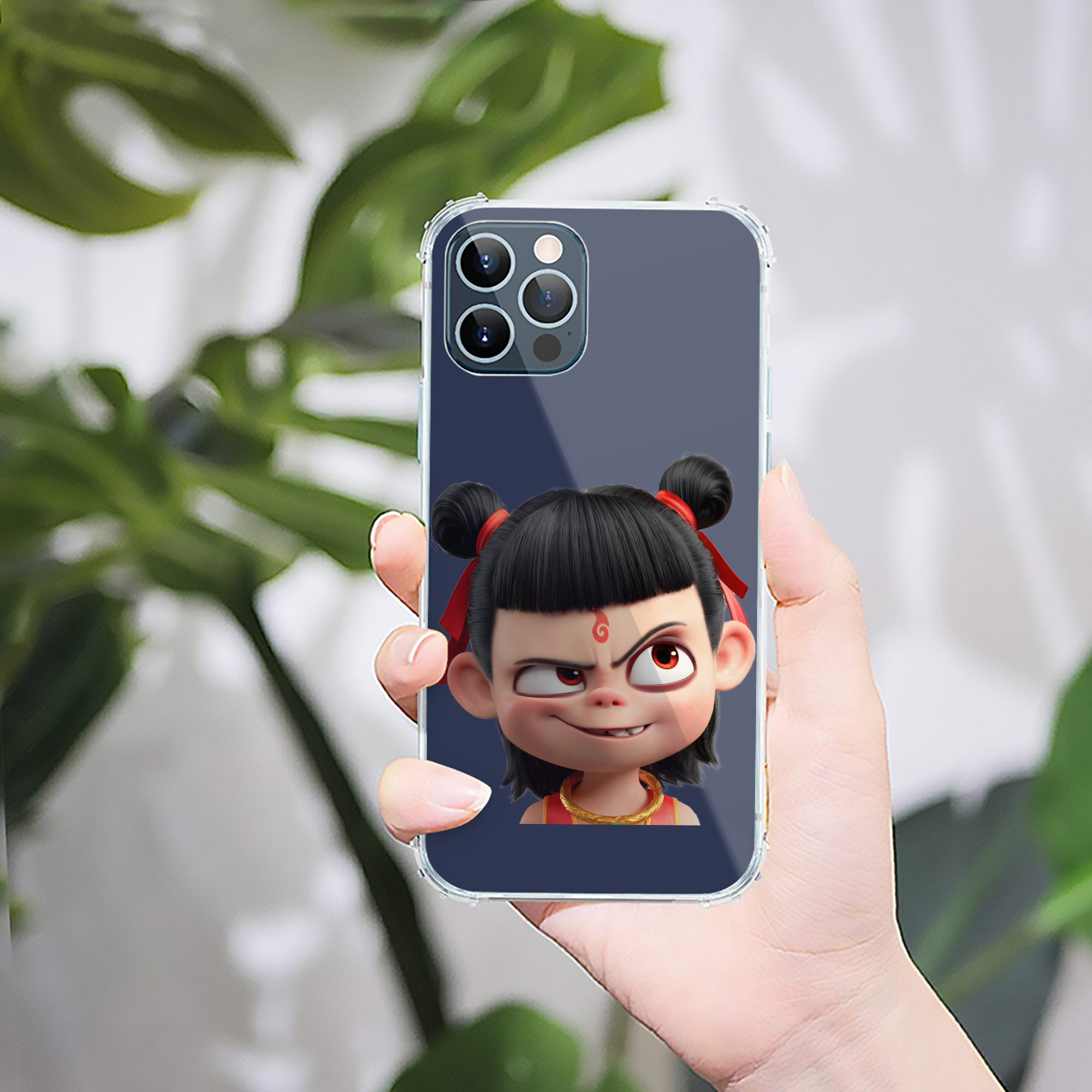 （画像用） Ne Zha 2 ナタ 魔童の大暴れ 【iPhone 12シリーズ対応】透明スマホケース（クリアソフトケース）